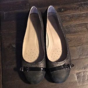 🌟3/$30 Ecco Black Flats Size 40